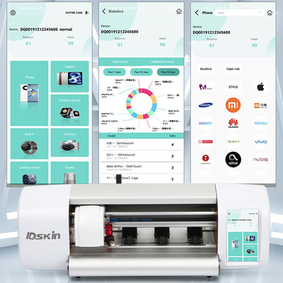 Etiketler için IDskin TPU Hidrojel Ekran Koruyucu Kesici Yazıcı