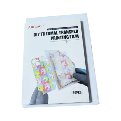 A5 148*240mm Yazdırma Filmleri Telefon Kutusu için 3D Isı Transfer Sublimasyon Filmi
