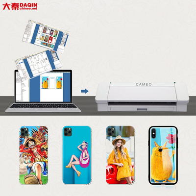 Yazılım ile CE Daqin 3d Cep Telefonu Cilt Kesme Makinesi