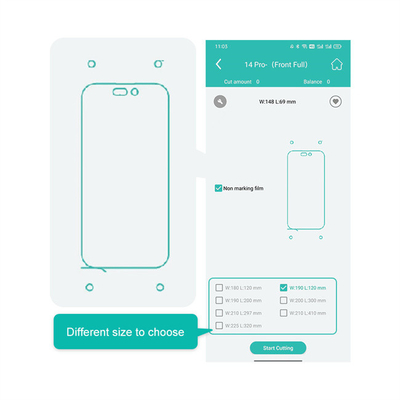 Daqin IDSKIN ekran koruyucu kesme makinesi Telefon ve saat için verimli film kesicisi özelleştirilebilir arka kapağı deri çıkartma kesme