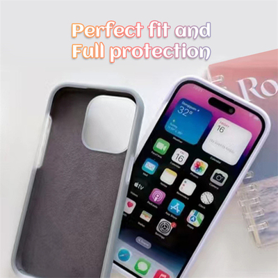 Iphone 14 / 14PRO / 14 PRO MAX / 13 / 13PRO için Cep Darbeye Dayanıklı Cep Telefonu Arka Kapak Jöle Sıvı Silikon Kılıf