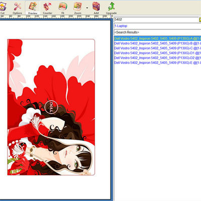 Dizüstü bilgisayar derisi yapım makinesi dizüstü bilgisayar şablonları ve kesme sınırı olmadan yaratıcı dizaynlar destekler