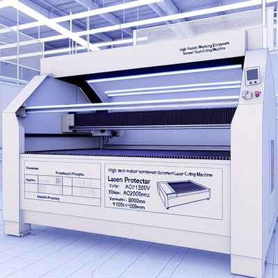 Kapalı Ortam Çalışma Ekran Koruyucu Lazer Kesim Makinesi AC220V/50Hz Voltaj 1000*800*800mm Boyut