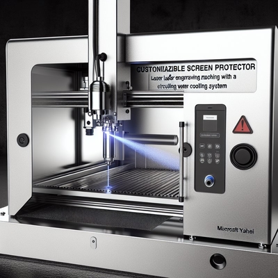 Dönüşümlü su soğutması ile özelleştirilebilir ekran koruyucu lazer gravür makinesi