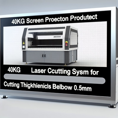 40KG ekran koruyucu hassas malzemeler için lazer kesme sistemi Kesme kalınlığı Bellow 0.5MM