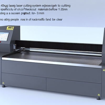 40KG ekran koruyucu hassas malzemeler için lazer kesme sistemi Kesme kalınlığı Bellow 0.5MM