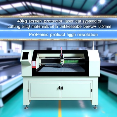 40KG ekran koruyucu hassas malzemeler için lazer kesme sistemi Kesme kalınlığı Bellow 0.5MM