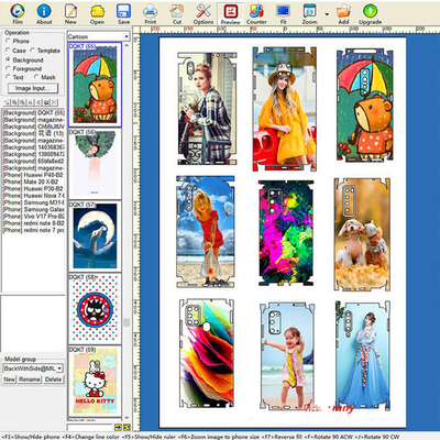 Samsung Vinyl Sticker'da Daqin Vinyl Graphics A3 Cilt Kesme Makinesi